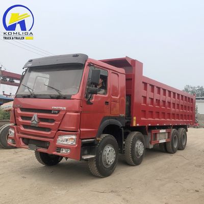 Sinotruk HOWO 375HP 8X4 12-Rad-Rhd LHD 60 Tonnen Gebraucht-Tipper-Dump-Truck für den Bau