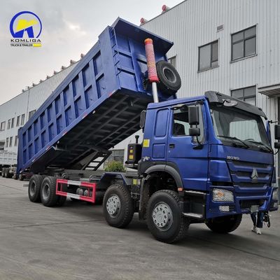 12-Rad-Dump-Truck HOWO-Tipper-Truck mit Vorderaufzug 8500*2500*3400mm Sitzplätze ≤5