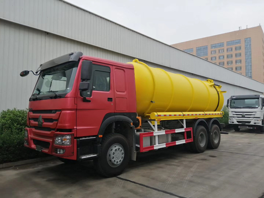 Verkaufen Sie 6X4 336 PS gebrauchte Septik-Tankwagen mit Dieselkraftstoff und Euro 2 Emissionsstandard