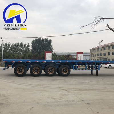 4 Achsen 40FT 45FT 40 Tonnen Drop Flatbed Container Halbanhänger mit ECE-Zertifizierung