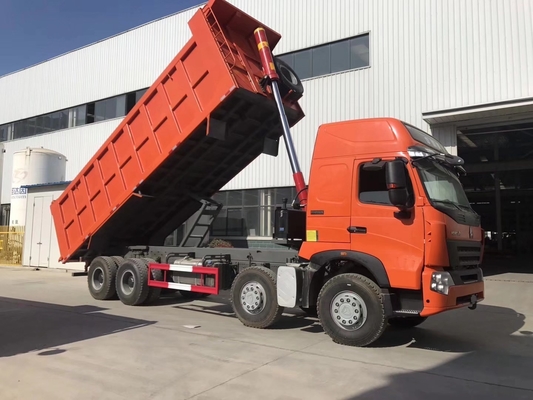 371 PS Sinotruck 40 Tonnen 12 Reifen HOWO Dumper Truck mit Rücksichtskamera und blaue Farbe