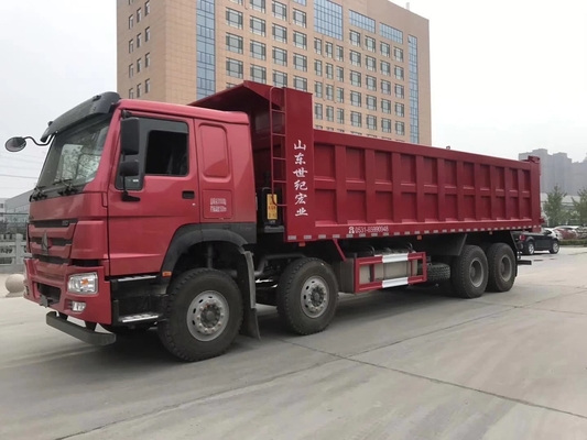 ISO-zertifizierter 12-Rad 8X4 Sinotruck 40 Kubikmeter Tipper Truck mit Vorderachse Hf9