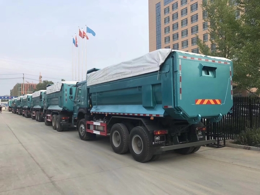 Sinotruk 380HP HOWO Dump Truck in den Philippinen mit Hw76 Kabine und DOT Reifenzertifizierung