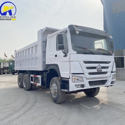 6X4 Gebraucht Sinotruk HOWO Dump Truck / Tipper 371HP 375HP mit einer Schlafkabine und Klimaanlage