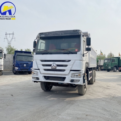 6X4 Gebraucht Sinotruk HOWO Dump Truck / Tipper 371HP 375HP mit einer Schlafkabine und Klimaanlage