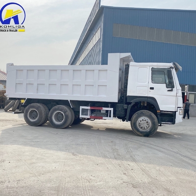6X4 Gebraucht Sinotruk HOWO Dump Truck / Tipper 371HP 375HP mit einer Schlafkabine und Klimaanlage