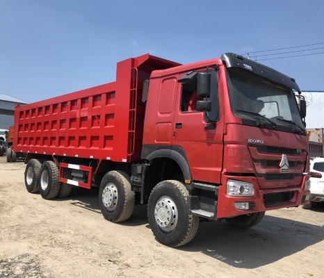 9 Tonnen Ladekapazität HOWO Sinotruk 12 Räder Dump Truck 30 Tonnen Heben durch Vorderachse