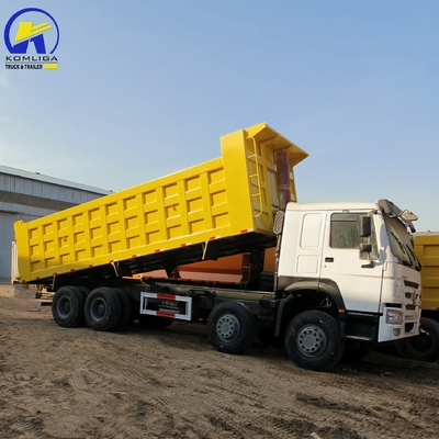Gebrauchtes 8X4 60 Tonnen schweres HOWO-Dump Truck Sinotruk in gutem Zustand mit Radialreifen 1200r20