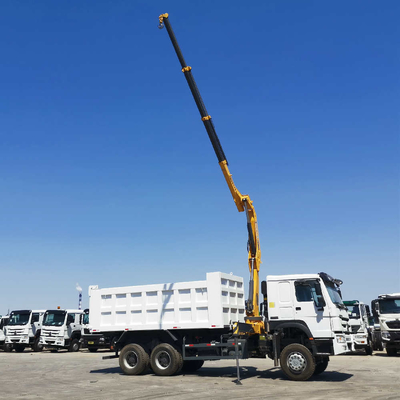 HF9 Vorderachse HOWO Sino Dump Truck mit Kran zu erschwinglichen Preisen