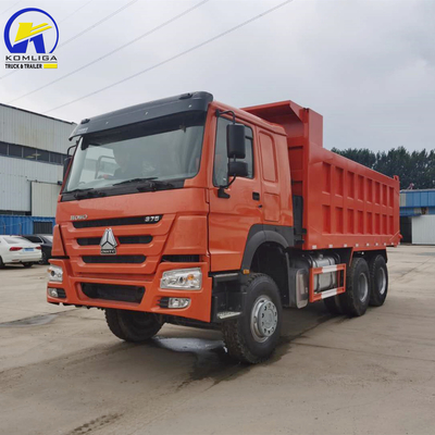 6X4 Bergbaumaschine Schwerlastwagen verwendet HOWO Kipper-Lkw für Front-Lifting-Stil Dumping
