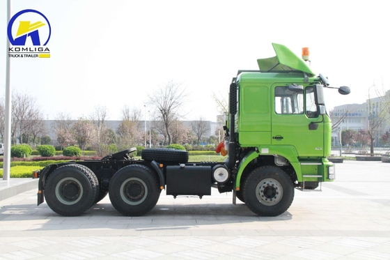 6X4 Traktor-LKW Schwerlast-Anhänger-LKW mit Mann 7,5 Tonnen Vorderachse Radiale Reifen-Design