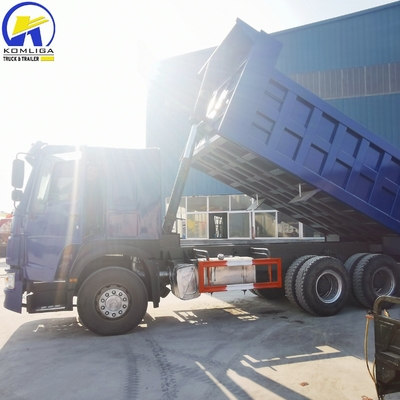 Handgetriebe 375 PS Sinotruk 6X4 Dump Tipper Truck mit 16 Tonnen Ladekapazität