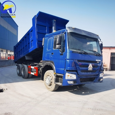 Handgetriebe 375 PS Sinotruk 6X4 Dump Tipper Truck mit 16 Tonnen Ladekapazität