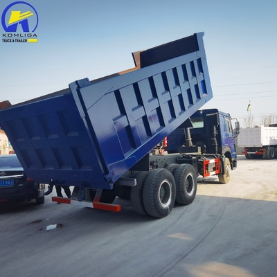 Handgetriebe 375 PS Sinotruk 6X4 Dump Tipper Truck mit 16 Tonnen Ladekapazität