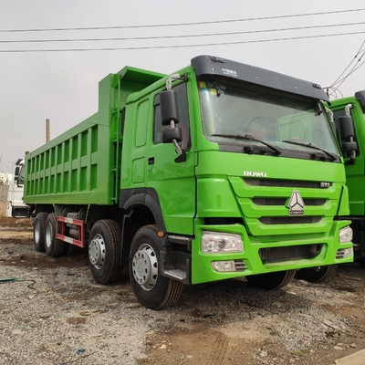 Euro 2-Emissionsstandard verwendet Sinotruk HOWO 375HP-Dump Truck mit 1200r20 Radialreifen