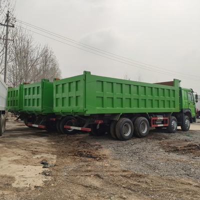 Euro 2-Emissionsstandard verwendet Sinotruk HOWO 375HP-Dump Truck mit 1200r20 Radialreifen