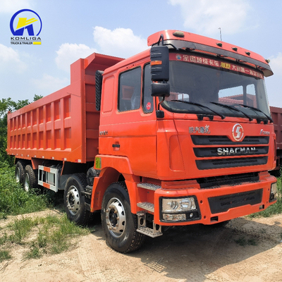 Gebraucht 8X4 Shacman Dump Truck Reifen Zertifizierung GCC 16tons Ladekapazität Hinterachse
