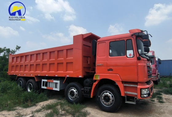 Gebraucht 8X4 Shacman Dump Truck Reifen Zertifizierung GCC 16tons Ladekapazität Hinterachse