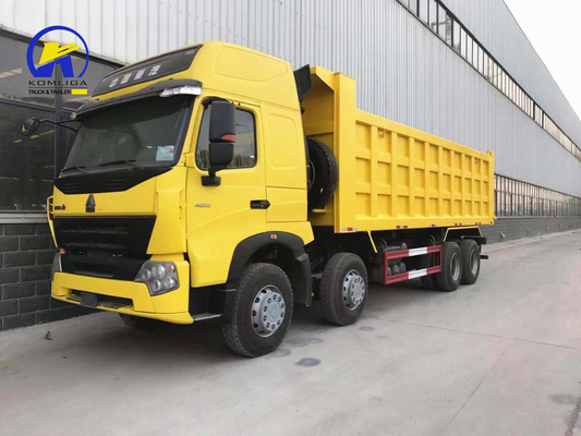 WD615.47.D12.42 Gebraucht 8X4 12 Reifen HOWO LKW Dump Tipper LKW mit Front Mittelfüllung