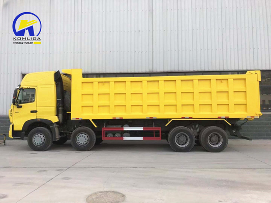 WD615.47.D12.42 Gebraucht 8X4 12 Reifen HOWO LKW Dump Tipper LKW mit Front Mittelfüllung
