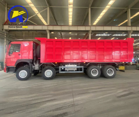 351-450 PS Sinotruk HOWO 8X4 Kipper Truck mit 50 t Ladekapazität Frontheben Dump Truck