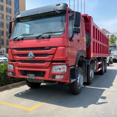 Weißes HOWO 8X4 Tipper Trucks Handgetriebe perfekt für den Bau