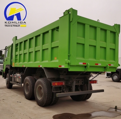 351-450 PS Sinotruck HOWO Gebraucht 6X4 20cbm Hyva Heist Dump Truck mit 2 Sätzen Hinterachse