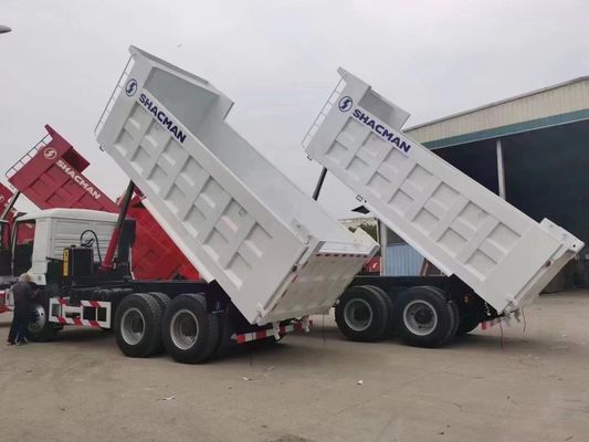 Gebrauchtes 10 Räder 6X4 Shacman Tipper Truck mit einer Schlafkabine und Klimaanlage vom DOT zertifiziert