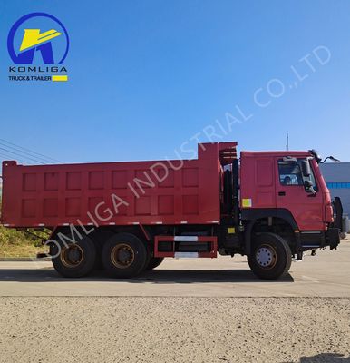 Gebrauchtes Sinotruk HOWO-Dump Truck mit hydraulischem Heben mit Ventraleckel in gutem Zustand