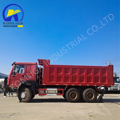 Gebrauchtes Sinotruk HOWO-Dump Truck mit hydraulischem Heben mit Ventraleckel in gutem Zustand