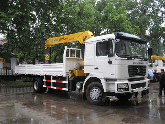 Gebrauchtes Shacman 4X2 Kranfahrzeug mit Hf9 Vorderachse und Ventral Tipper Hydraulisches Heben