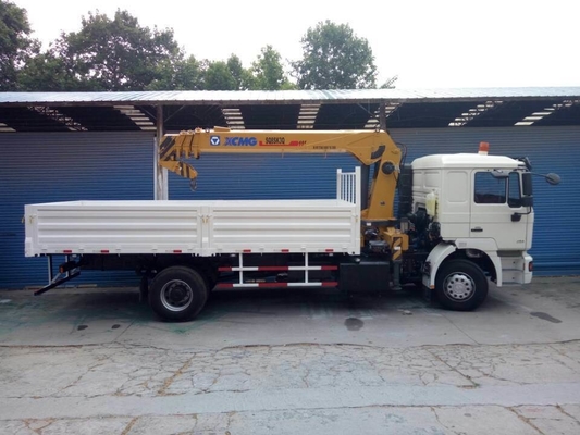 Gebrauchtes Shacman 4X2 Kranfahrzeug mit Hf9 Vorderachse und Ventral Tipper Hydraulisches Heben