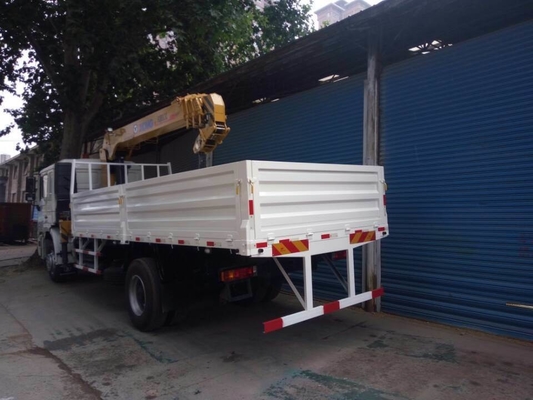 Gebrauchtes Shacman 4X2 Kranfahrzeug mit Hf9 Vorderachse und Ventral Tipper Hydraulisches Heben
