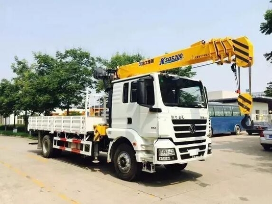 Gebrauchtes Shacman 4X2 Kranfahrzeug mit Hf9 Vorderachse und Ventral Tipper Hydraulisches Heben