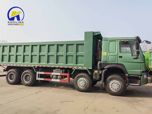 8X4 12 Räder 60 Tonnen Sinotruck Kipper Dumper 371HP HOWO Dump Truck für den Bau