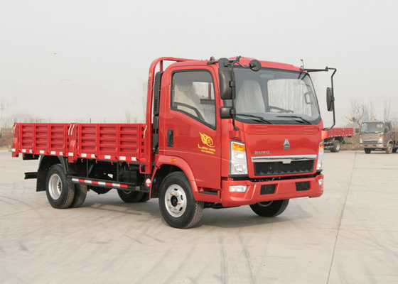 Roter Sinotruk HOWO 4X2 Mini-LKW Ladungsgüter-Dump-LKW für den Transport von Kleingütern