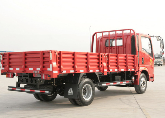 Roter Sinotruk HOWO 4X2 Mini-LKW Ladungsgüter-Dump-LKW für den Transport von Kleingütern