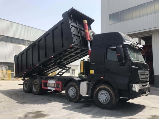 Gebrauchtes Sinotruk 8X4 12 Räder 50 Tonnen HOWO Kipper Dump Truck mit hydraulischem Vorderaufzug