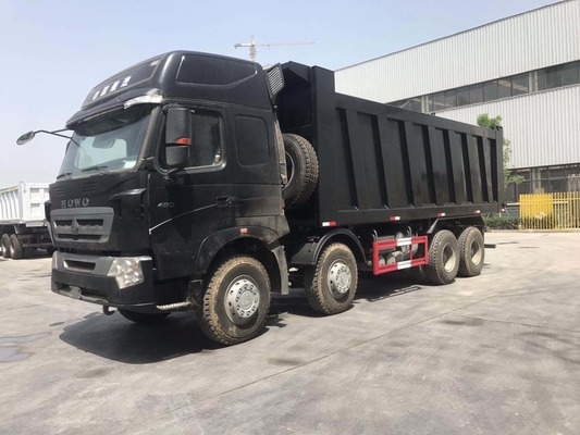 Gebrauchtes Sinotruk 8X4 12 Räder 50 Tonnen HOWO Kipper Dump Truck mit hydraulischem Vorderaufzug