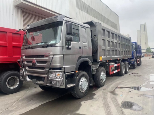 Gebrauchtes Sinotruk 8X4 12 Räder 50 Tonnen HOWO Kipper Dump Truck mit hydraulischem Vorderaufzug