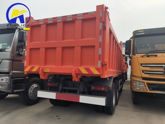 25 Tonnen Gebraucht HOWO Kipper Dump Truck 6X4 10 Wheeler mit Eimer Größe 5600X2300X1500