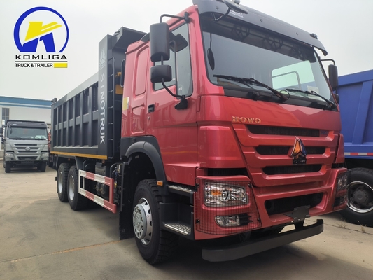 25 Tonnen Gebraucht HOWO Kipper Dump Truck 6X4 10 Wheeler mit Eimer Größe 5600X2300X1500
