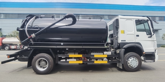 Sinotruk HOWO 4X2 5m3 10m3 Gebrauchtseptikwagen mit Euro 2 Emissionsstandard