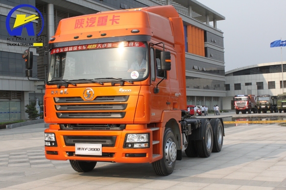 Gelber Shacman F3000 6X4 10 Räder Semi-Anhänger Kopf Prime Mover Gebraucht Traktor