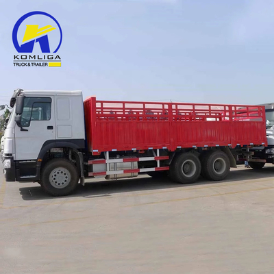 Sinotruck HOWO Gebraucht 6X4 10räder Zaun Anhänger Lastwagen Dolly Vollseite Wandbrett Container Ladung