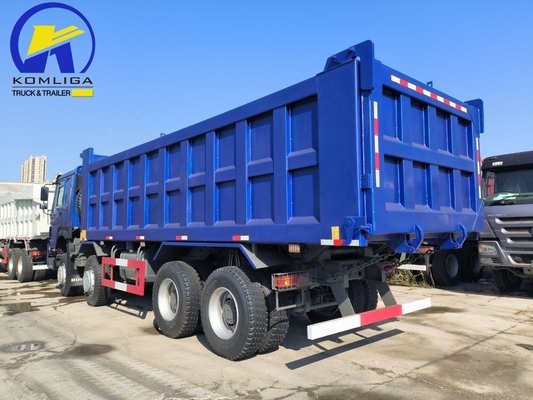 Gebrauchtes HOWO-Dump Truck 8X4 12Räder 371PS 380PS 400PS Front-Lifting-Stil in gutem Zustand