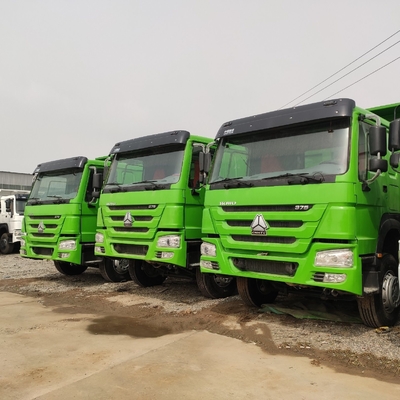 WD615.47.D12.42 Motor Sinotruk HOWO 6X4 Grüne Farbe Gebraucht-Tipper Dump Truck
