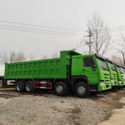 WD615.47.D12.42 Motor Sinotruk HOWO 6X4 Grüne Farbe Gebraucht-Tipper Dump Truck
