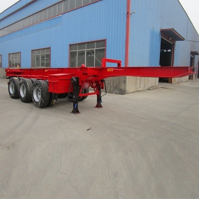 40 Fuß leichte Schiffscontainer-Tipper-Anhänger mit Radstütze von 7000-8000 mm