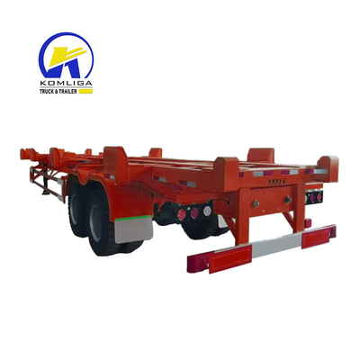 Leaf Spring 30-100 T Nutzlast 40 Tonnen Tri-Axles 20FT Container Lieferung Skelett Anhänger